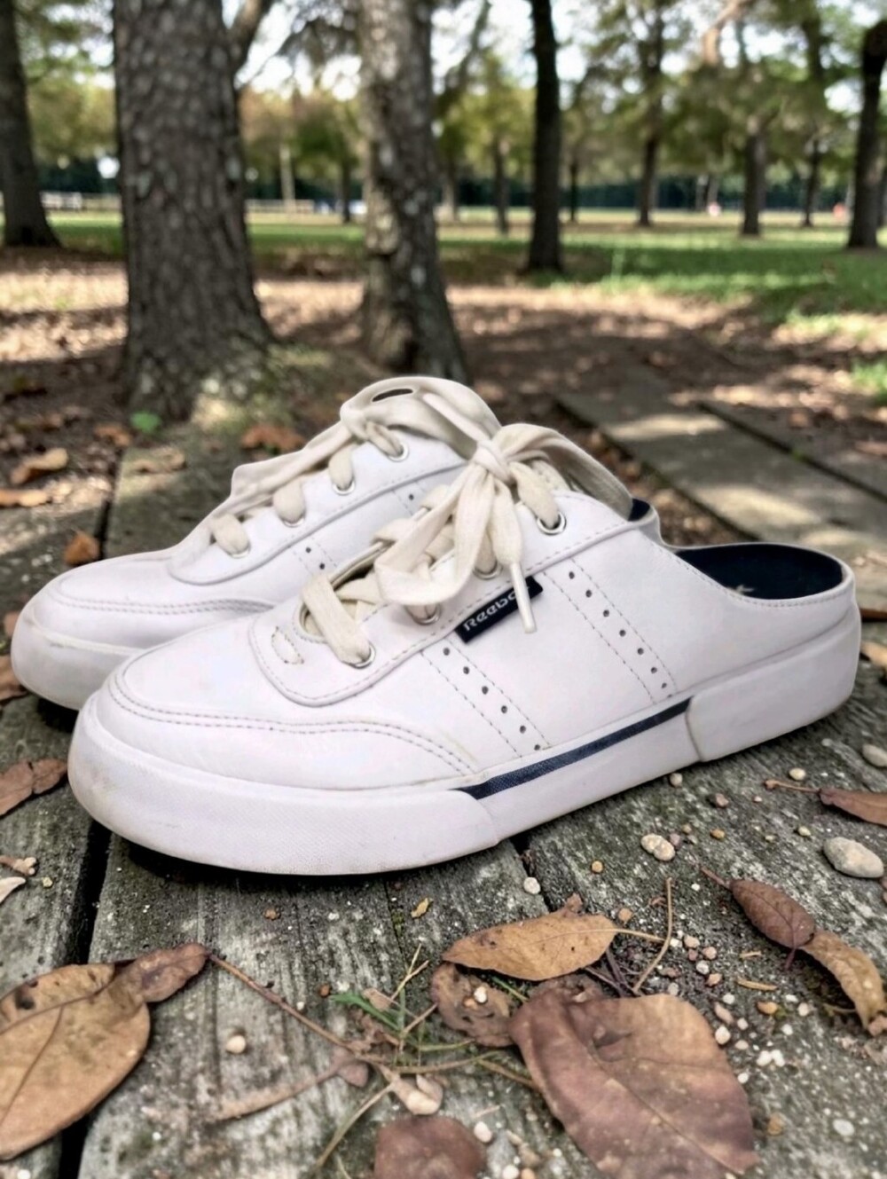 Reebok Classic Club C 85 Mule Sneakers Womens 6.5 White Leather Athleisure 90s